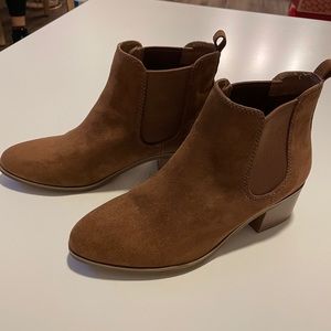 A New Day Brown Faux Suede Booties